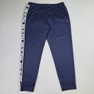 Polo Ralph Lauren Jogger Mens Large Navy Blue Polo 67 Performance Sweatpants EUC
